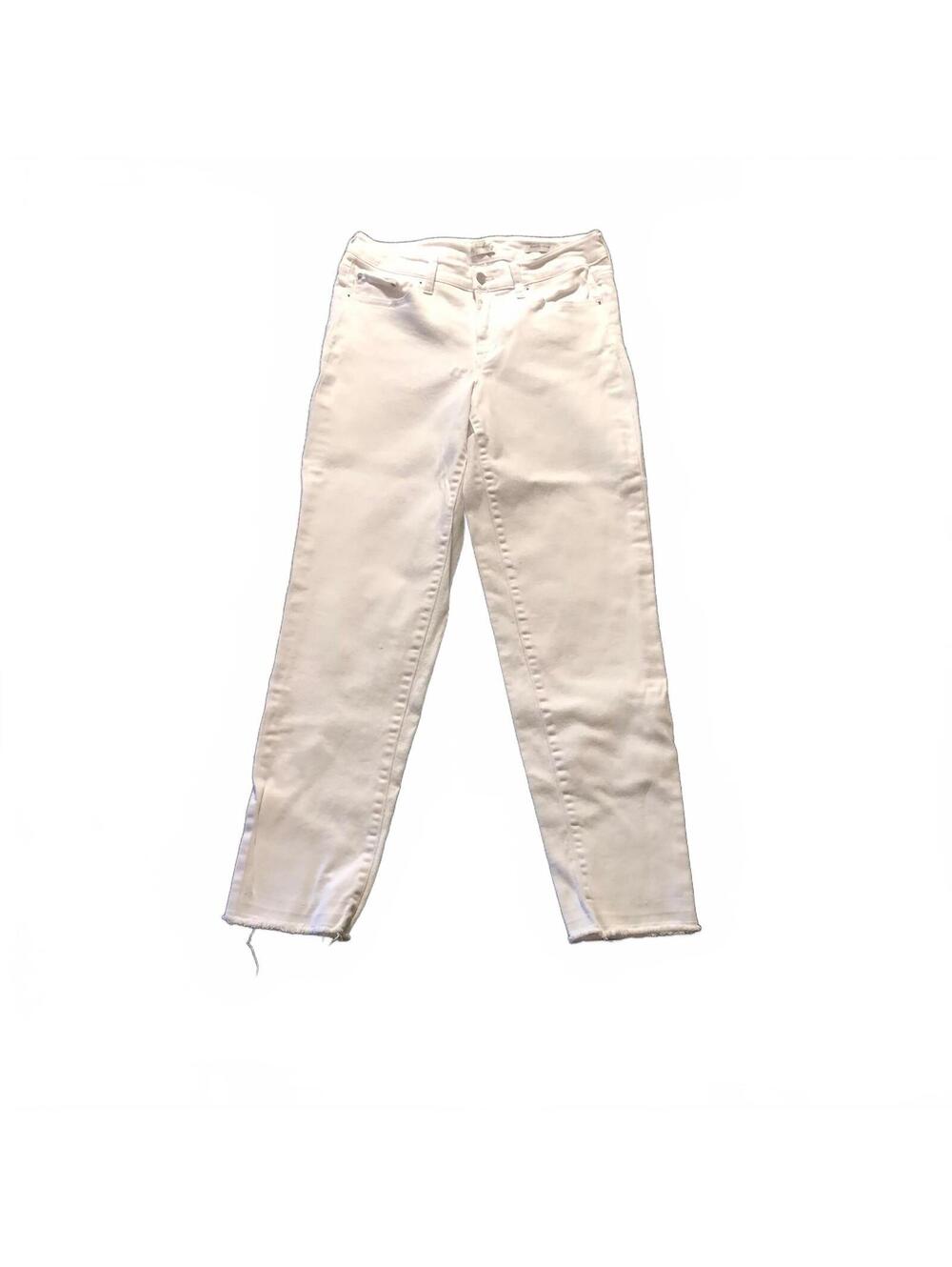 Wonderly Slim Boyfriend White Jeans Size 8